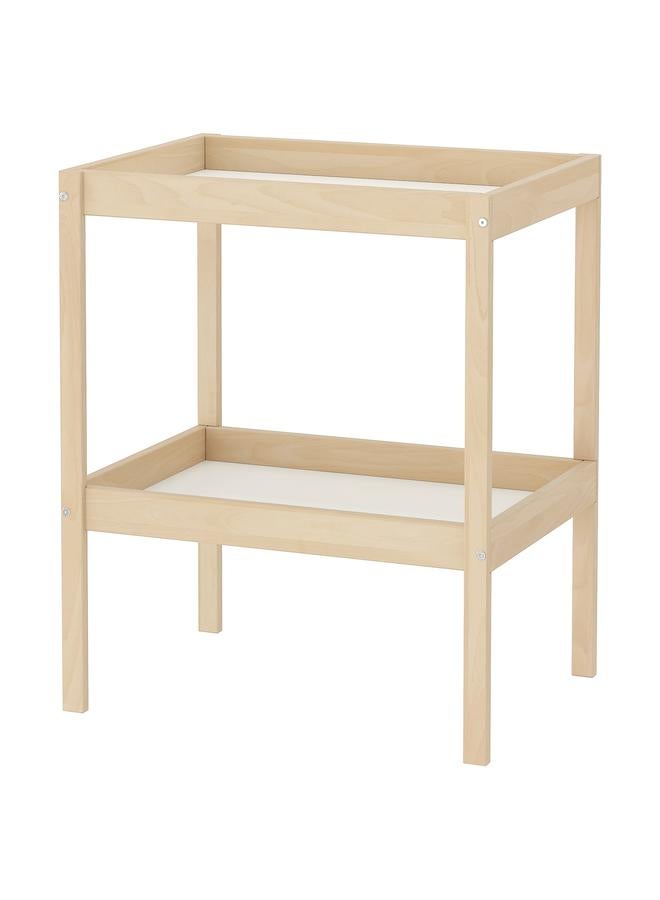 Zaboon Changing table, beech/white, 72x53 cm - Image 1