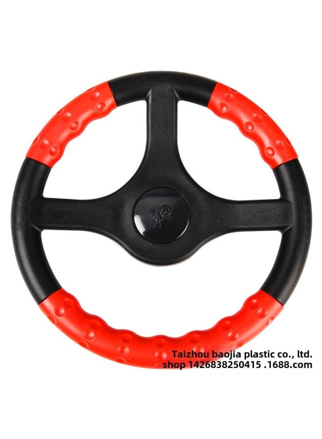 Bumper Car Steering Wheel Kart Kidsren's Game Console Cartoon Three-colorful Steering Wheel Kidsren's Car Accessories-Product Color:Black No. 2 Steering Wheel  - Image 3