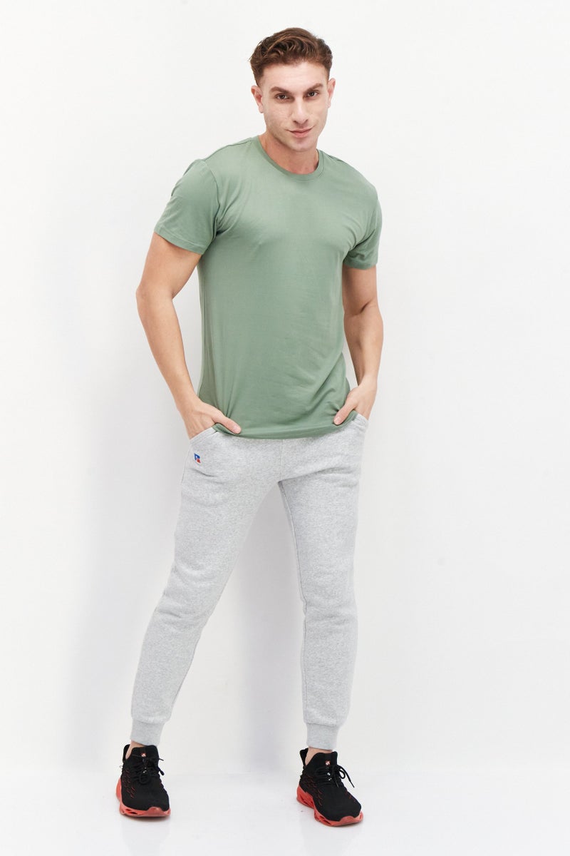 Skora Men Sportswear Fit Short Sleeves Running T-shirt, Olive  - Image 3