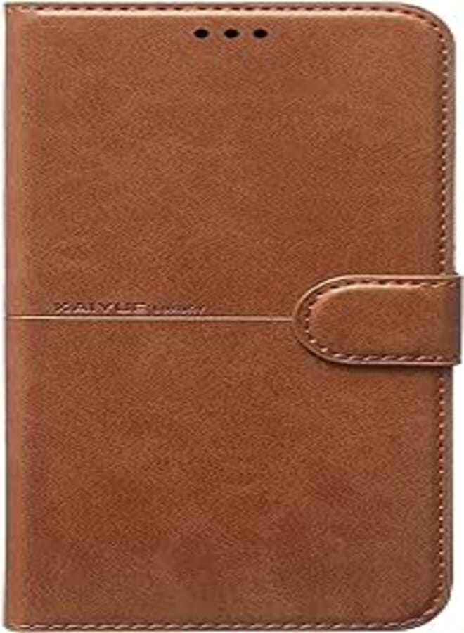 (infinix Hot 10S) Kaiyue Flip Leather Full Cover - Kaiyue Flip Leather Case (Brown)