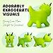 VangeBow Dinosaur Bouncy Animal for Toddlers 3 Ride On Dinosaur Hopper Toys for 3 Year Old Girl Boy Kid First Birthday Gift Outdoor Indoor Triceratops Hopping Horse Bouncer Pump Included - Image 4
