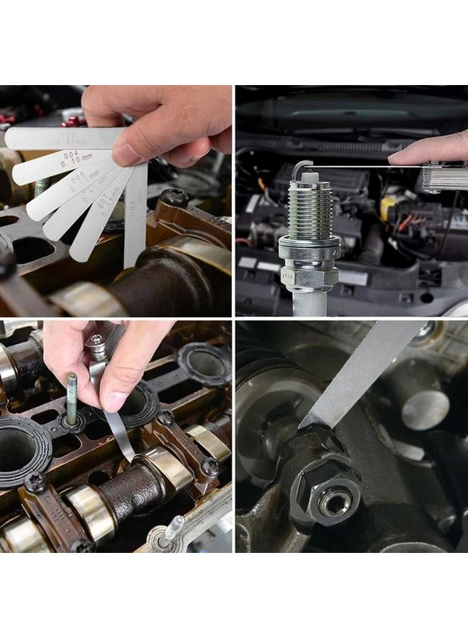 مجموعة مقياس فجوة من قطعتين: 32 مقياسًا مستقيمًا و16 مقياسًا مائلاً (متري وإمبراطوري) - Image 4