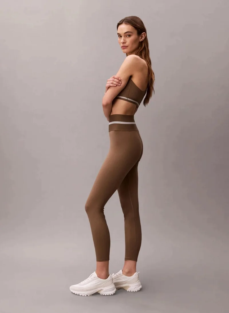 Calvin Klein Shitake Quick-Dry High-Rise 7/8 Gym Leggings for Women | Best Price UAE