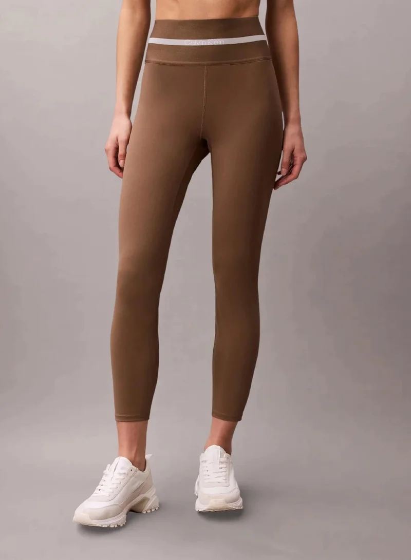 Calvin Klein Shitake Quick-Dry High-Rise 7/8 Gym Leggings for Women | Best Price UAE