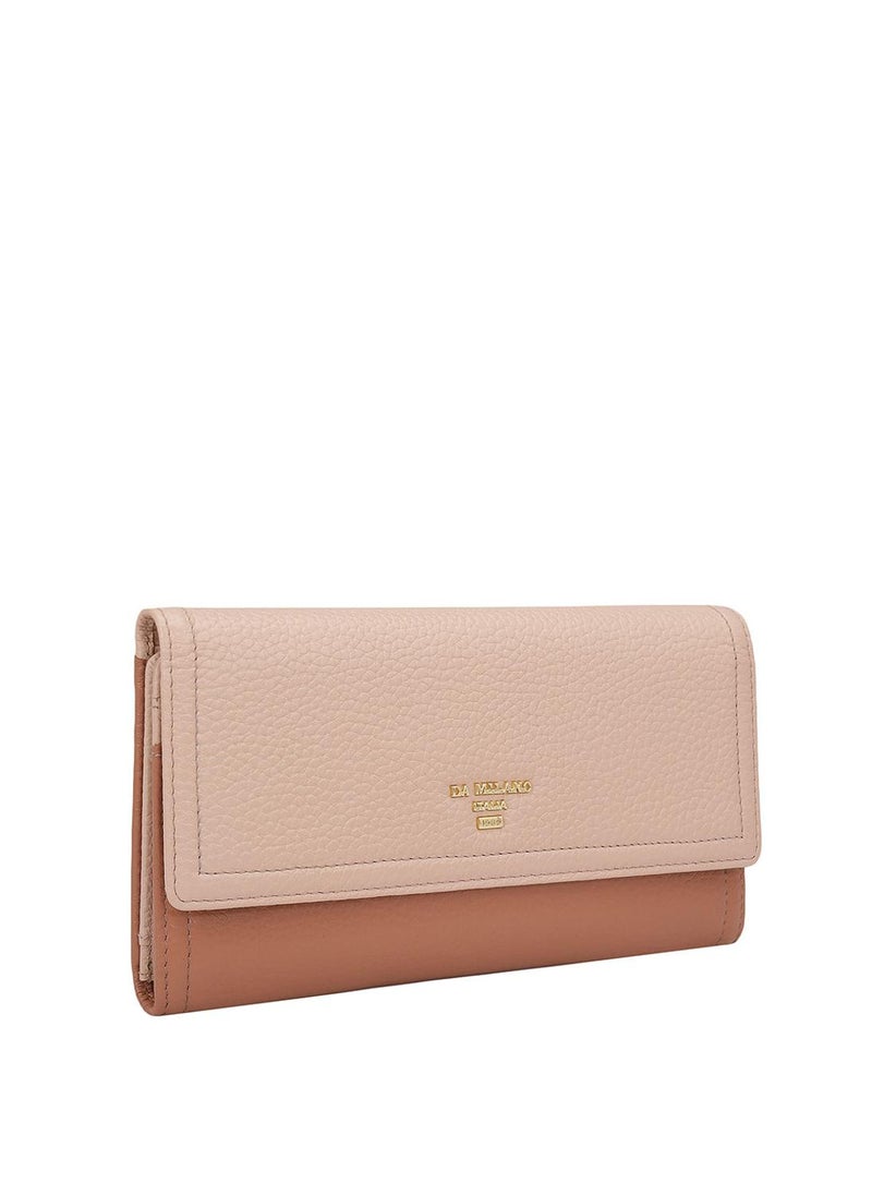 Da Milano Genuine Leather Pink Ladies Wallet - Image 2