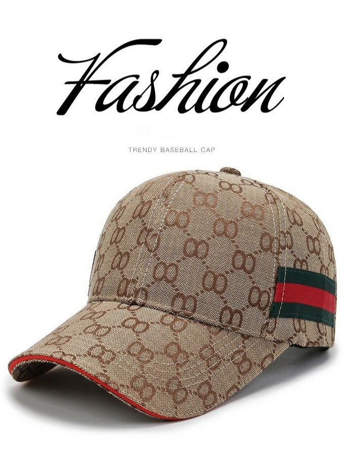 JSDUN - Adjustable Strip Sports Hat, Outdoor Casual Sun Hat, Fashionable Baseball Cap Gray - Image 1
