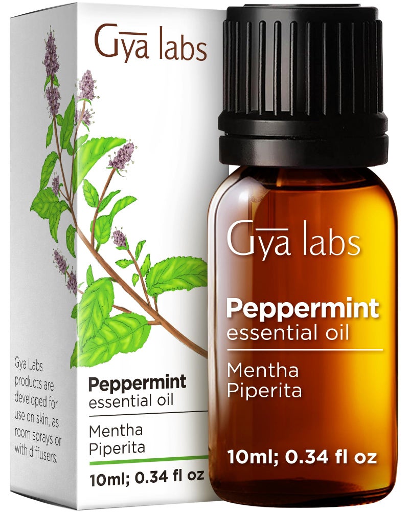 Gya Labs Peppermint Essential Oil for Hair â€“ 0.34 Fl Oz â€“ Premium Grade Essential Oils for Diffuser, Aromatherapy, Hair Care, Skin Care, Body, Massage & DIY Candle Making Scents - Image 1