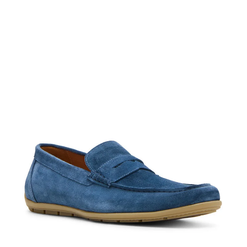 ستيف مادن Piercce Men's Blue Slip-Ons