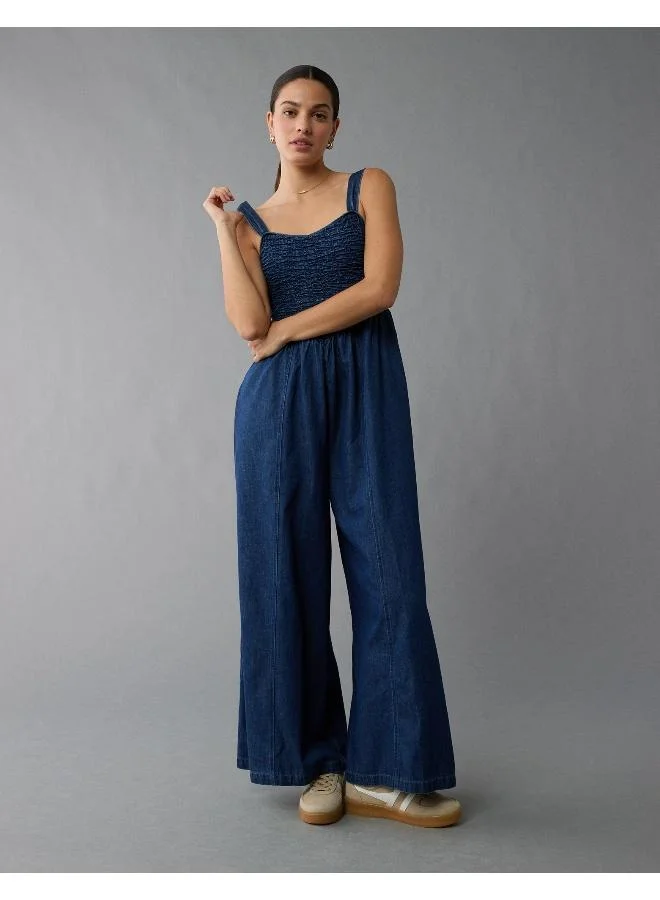 American Eagle AE Smocked Sweetheart Jumpsuit