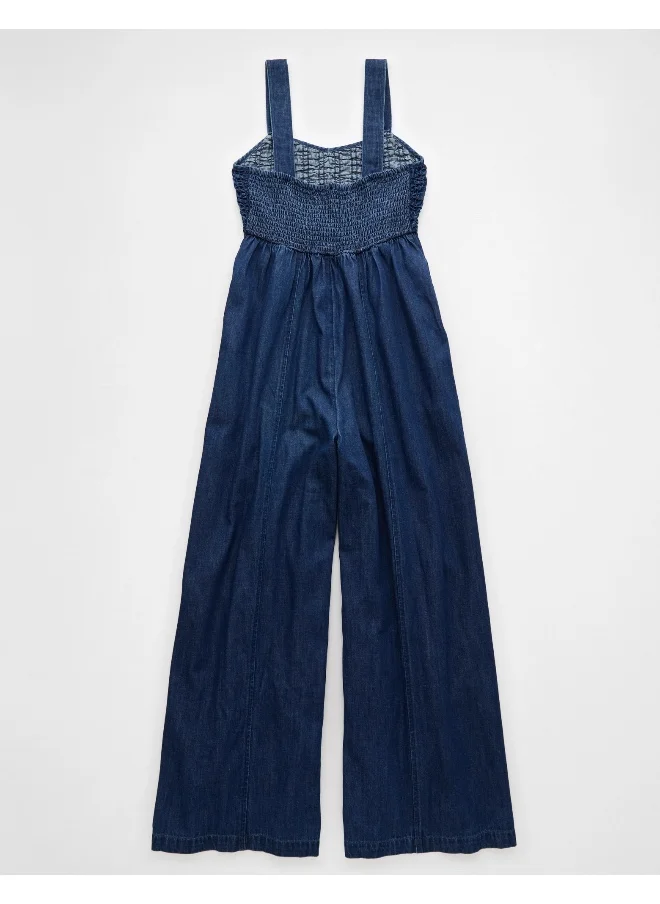 American Eagle AE Smocked Sweetheart Jumpsuit