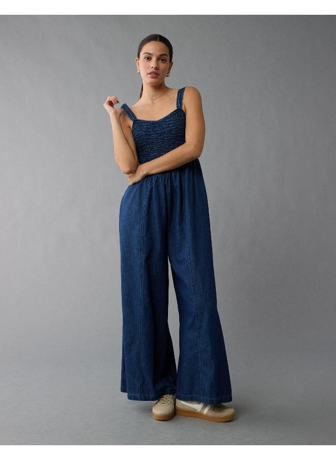 American Eagle AE Smocked Sweetheart Jumpsuit  - Image 1