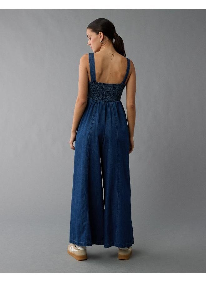 American Eagle AE Smocked Sweetheart Jumpsuit  - Image 2