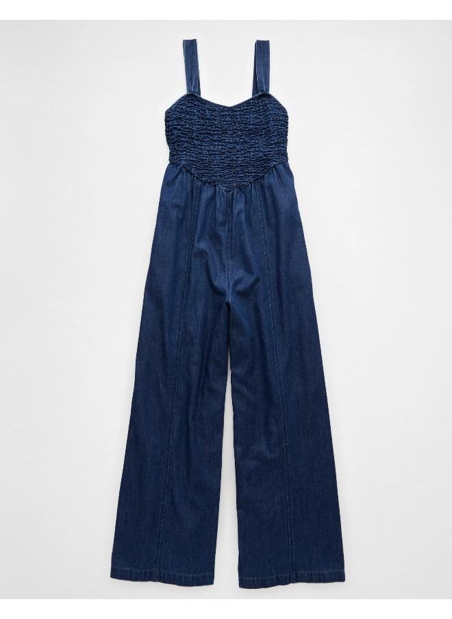 American Eagle AE Smocked Sweetheart Jumpsuit  - Image 4