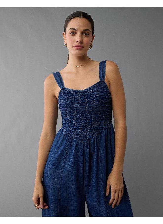American Eagle AE Smocked Sweetheart Jumpsuit  - Image 3