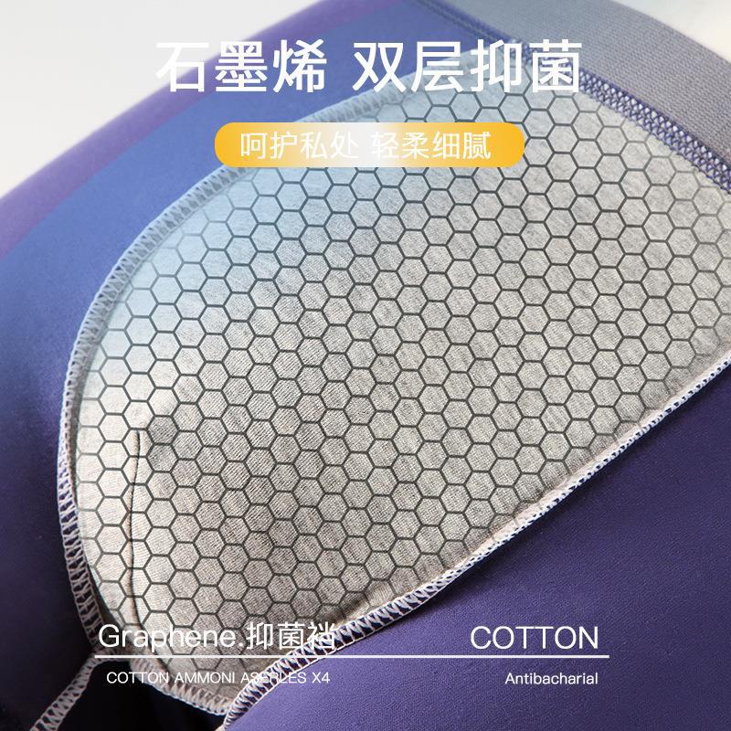Men'S Underwear Cotton Antibacterial Crotch Four-Corner Panties Drawdown Comfortable Breathable Boxers Manufacturers - Image 5
