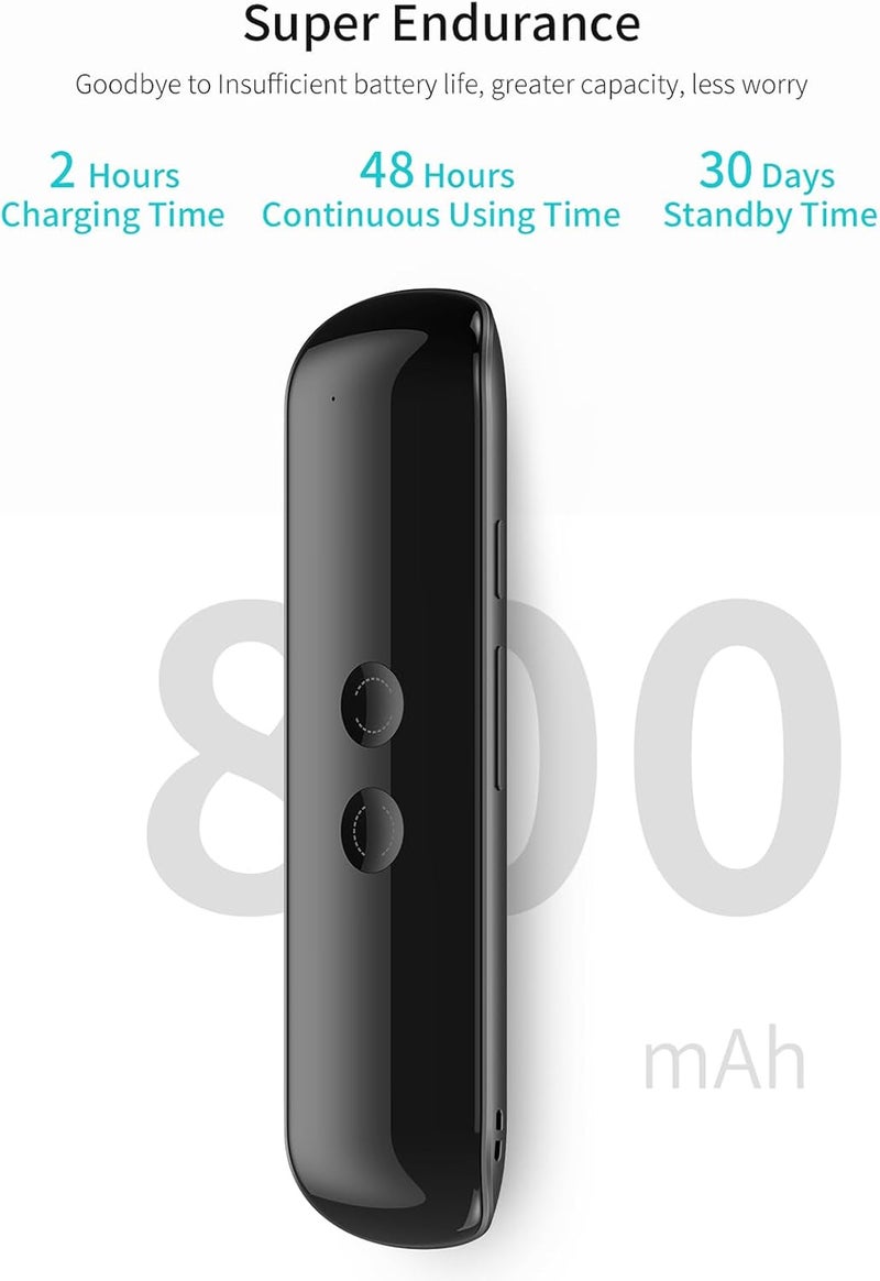 Voice Language Translator Device, Portable Two - Way Translator, 127 Languages, 38g Lightweight - Real - Time Translation, BT Connection, Ideal for Travel and - Image 3