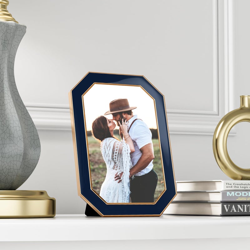 Richfocus 4x6 إطار صورة المينا مع إطار صورة مثبتة زجاجية ثن - Image 1