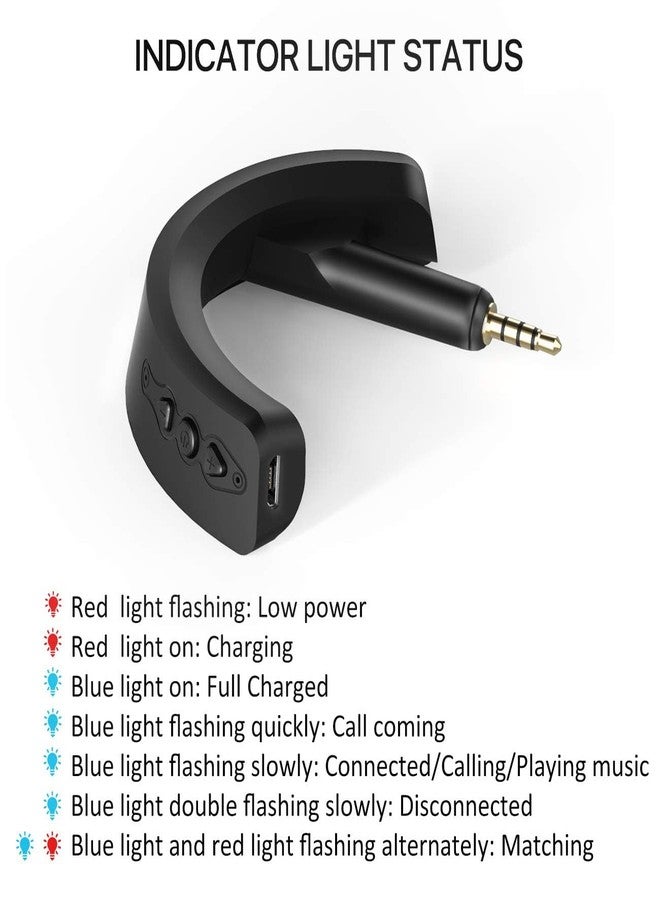 YOCOWOCO aptX Wireless Bluetooth 5.0 Adapter for Bose QuietComfort QC 15 with Mic/Volume Control, Black - Image 5