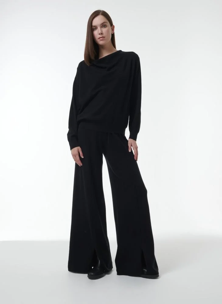 Leem Wide-Leg Knitted Trousers