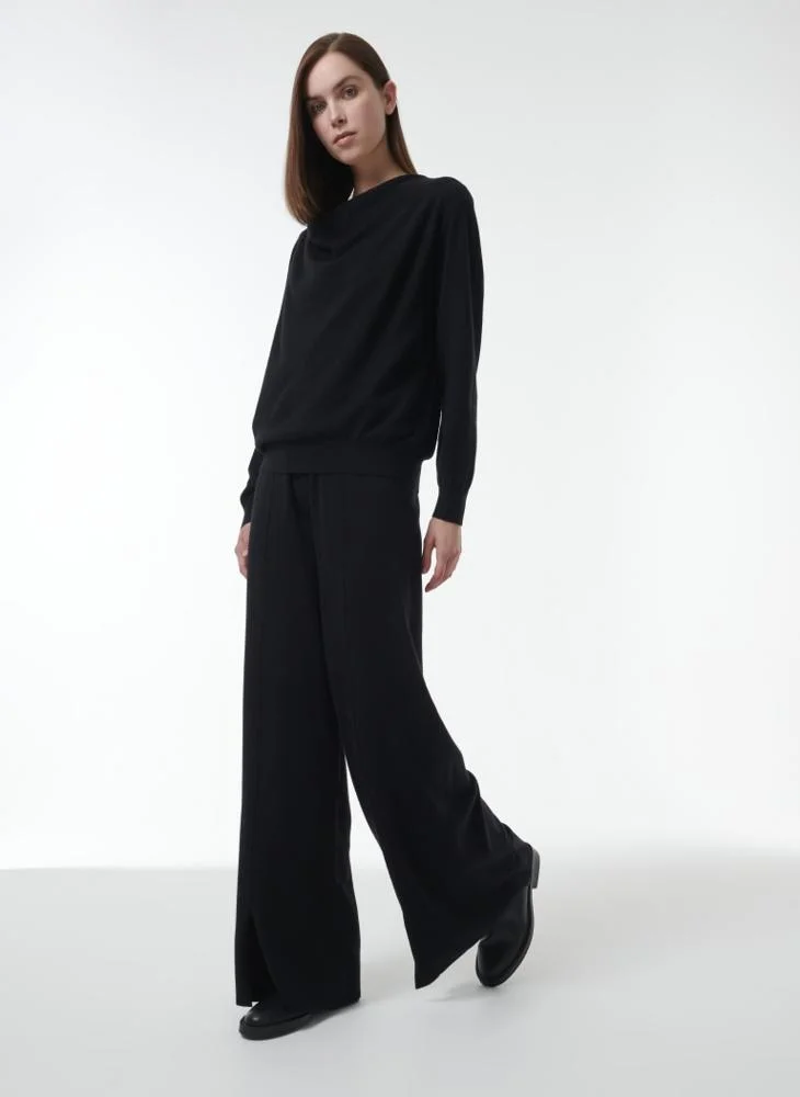 Leem Wide-Leg Knitted Trousers