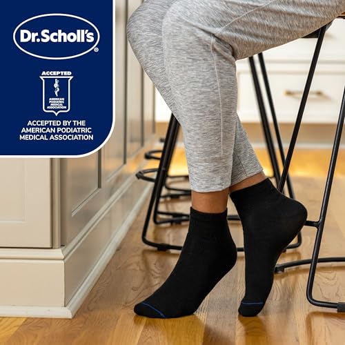 Dr. Scholl's Women's Diabetes & Circulator - 4 6 Pair Packs Socks, Black, 6.5-12 US - Image 3