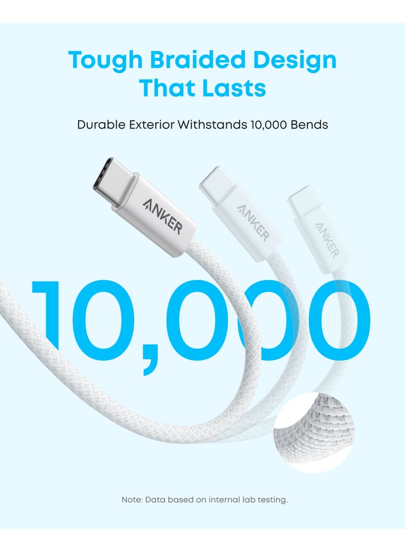 Anker Zolo USB-A to USB-C Cable, Seamless CarPlay Connection, 6 FT Durable and Braided Type C Fast Charging Cable, Premium Look with Slim Connector, For iPhone 17/16 Series, iPad Pro, and More - Image 4