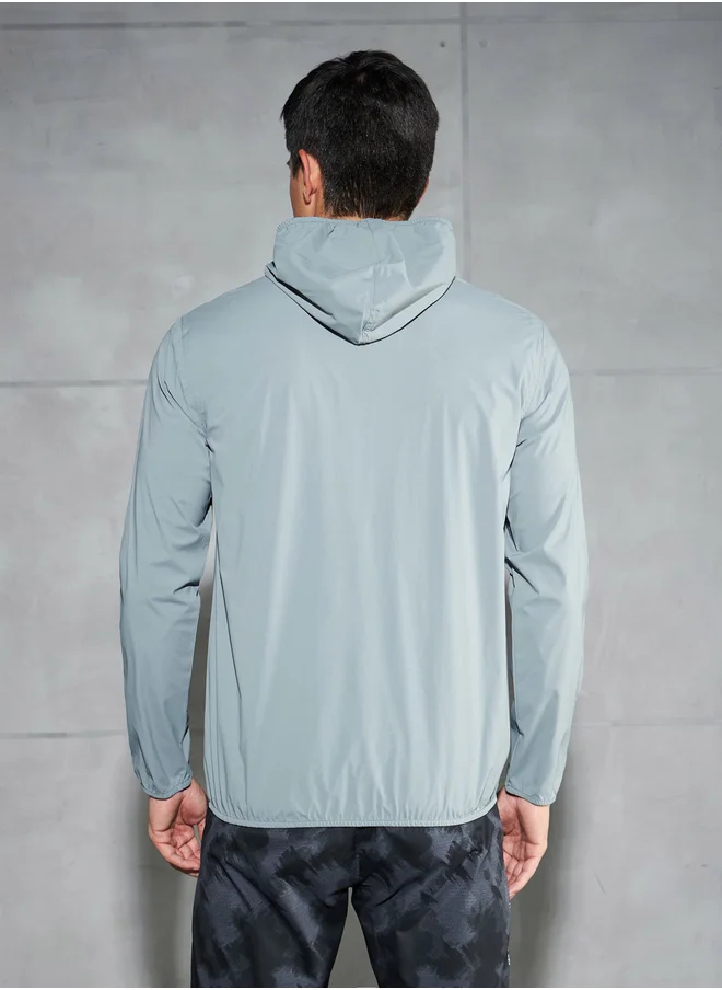 تكنوسبورت Technosport Solid Hooded Zipper Jacket