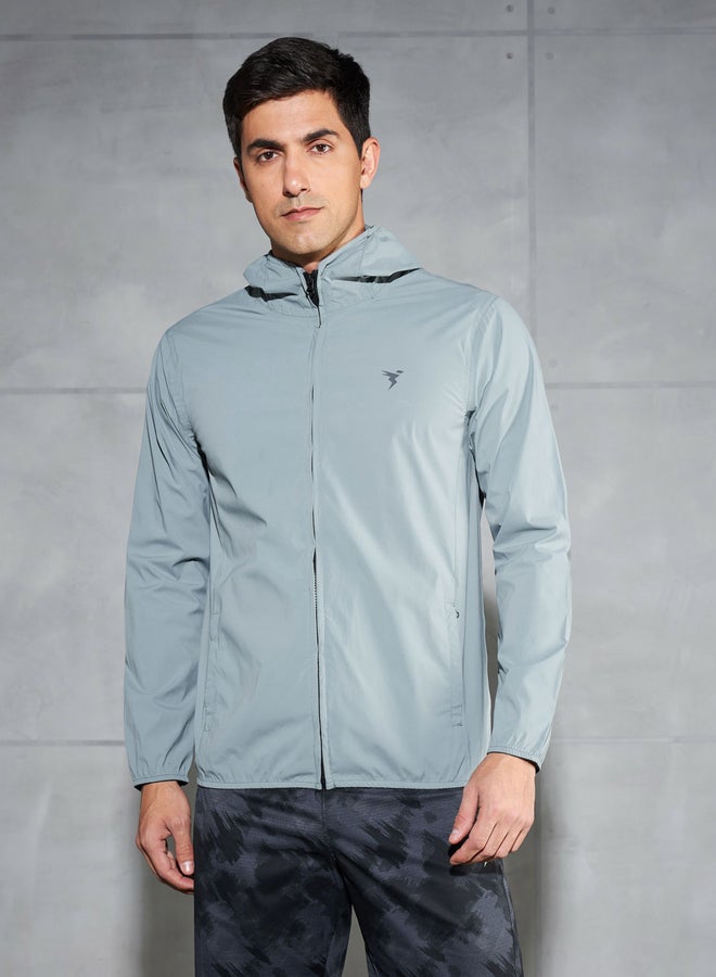 Technosport Technosport Solid Hooded Zipper Jacket  - Image 1