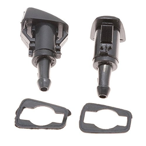 Syconeer Pack of 2 Windshield Washer Nozzle Sprayers Kit Front Left Right Windshield Washer Squirter Nozzle for 2005-2015 Jeep 2004-2017 Dodge 2001-2016 Chrysler Replace 5116079AA 5160308AA - Image 1