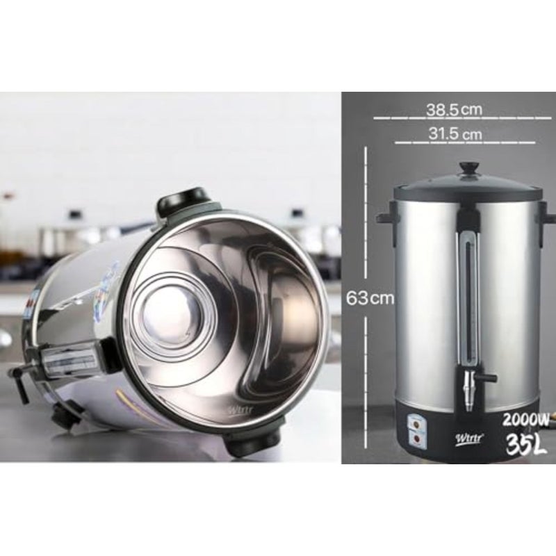 35L Double layer Electric Water Boiler, Anti Scalding Commercial Insulation Bucket WTR-35B 35L - Image 3