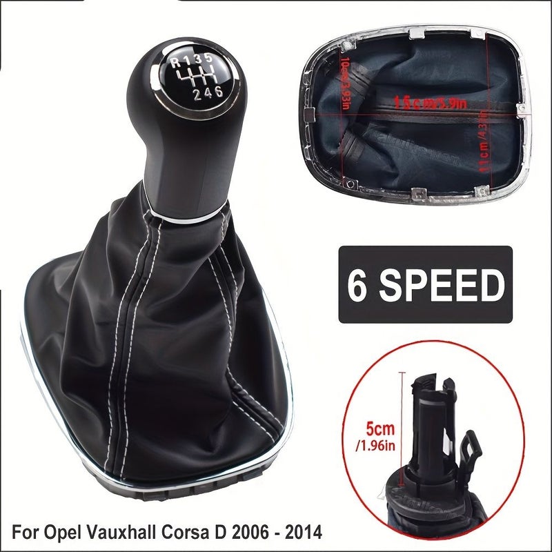 Suitable For Opel Corsa D 2006 2014 6 Speed Gear Shift Knob Integrated R Top - Image 2