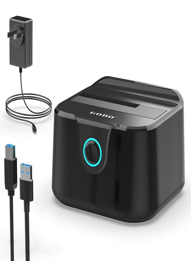 GODO Single Hard Drive Docking Station USB 3.0 to SATA III for 2.5/3.5 inch HDD SSD, External Hard Drive Dock with UASP (5 Gbps),Support Offline Clone and Max - Image 1