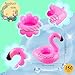Sonarun 150 Pack Inflatable Flamingo Drink Holders Pink Flamingos Drink Floats Flamingo Floating Cup Coasters for Summer Beach Pool Swim Party - Image 4