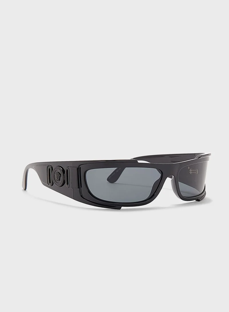 VERSACE 0Ve4446 Rectangle Sunglasses