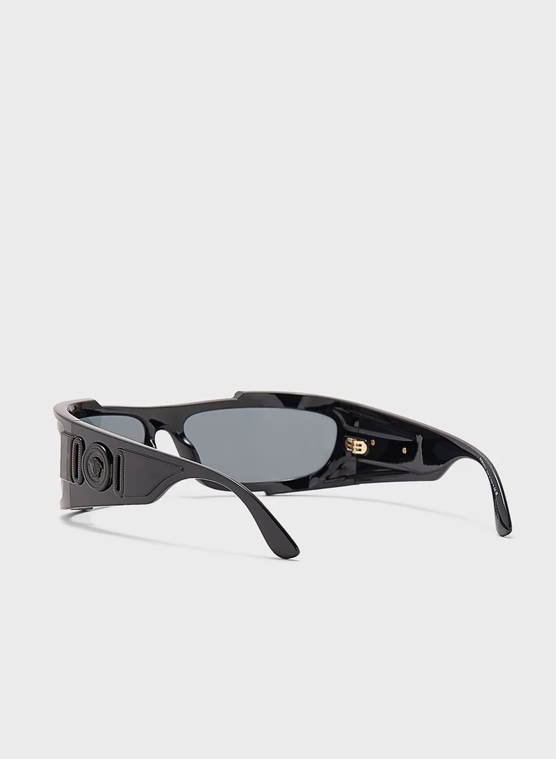 VERSACE 0Ve4446 Rectangle Sunglasses