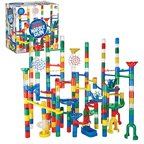 MindWare Mega Marble Run Building Set  215 Durable Pieces and 40 Marbles  Build Engineernig and Sceince Toy  Ages 4 and Up - Image 1