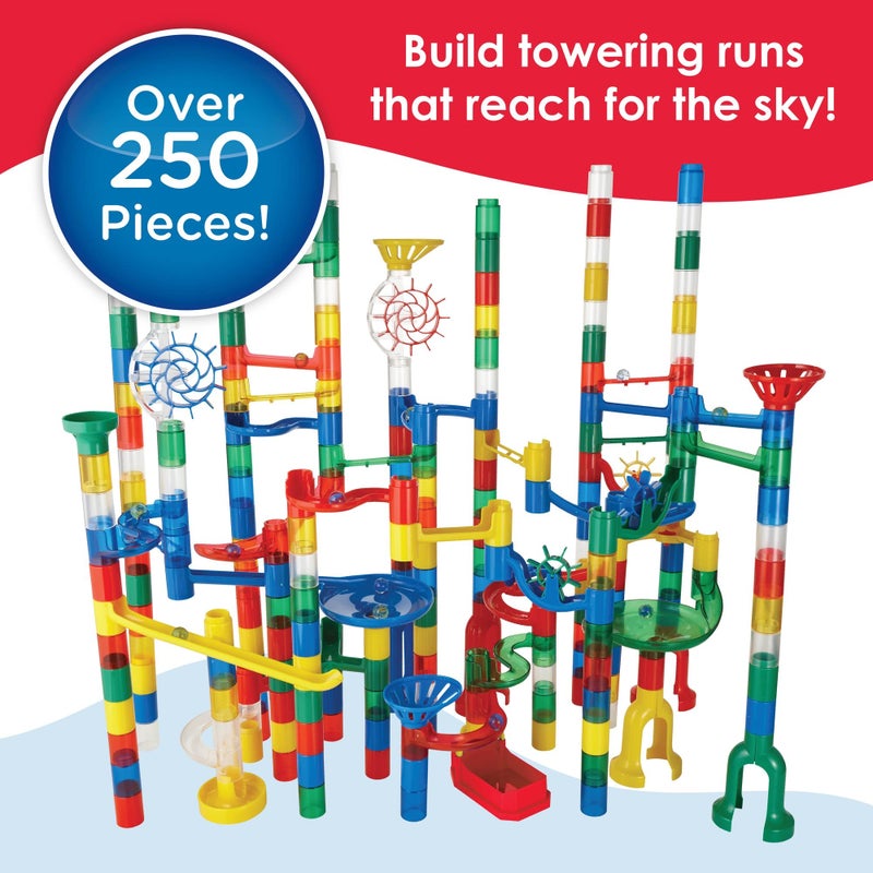 MindWare Mega Marble Run Building Set  215 Durable Pieces and 40 Marbles  Build Engineernig and Sceince Toy  Ages 4 and Up - Image 3