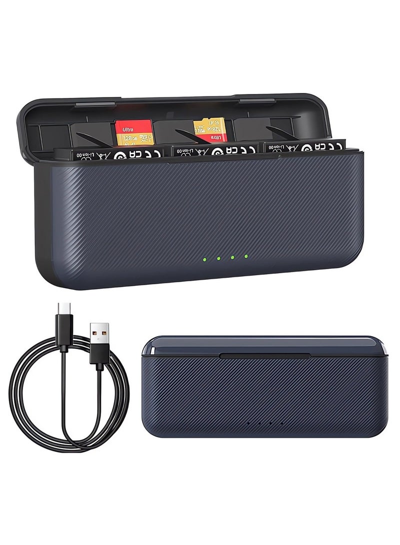 Captaintech Fast Charger Hub for Insta360 Ace Pro/Ace, Fast Portable 3-Channel Battery Charging Storage Station - Image 1