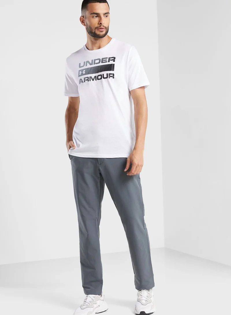 UNDER ARMOUR  Team Wordmark Printed T-Shirt for Men | Best Price UAE