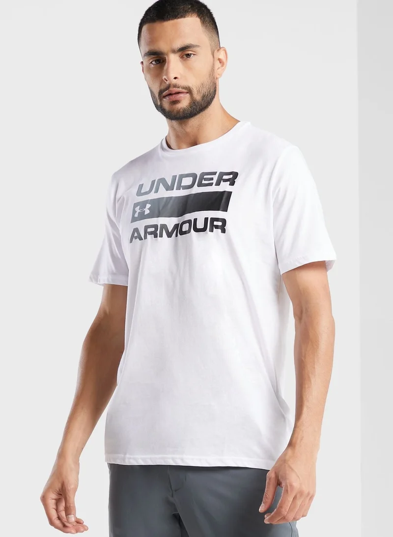 UNDER ARMOUR Team Wordmark Printed T-Shirt