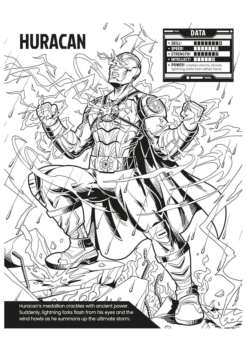 Usborne - Usborne Color Your Own Superheroes - Image 1