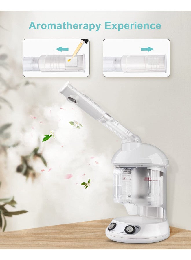 EZBASICS Hair Steamer EZBASICS 2 in 1 Ion Facial Steamer with Extendable Arm Table Top Hair Humidifier Hot Mist Moisturizing Facial Atomizer Spa Face Steamer Design for Personal Care Use At Home or Salon - Image 5
