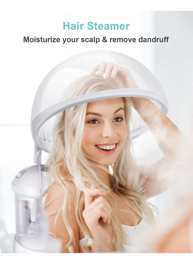 EZBASICS Hair Steamer EZBASICS 2 in 1 Ion Facial Steamer with Extendable Arm Table Top Hair Humidifier Hot Mist Moisturizing Facial Atomizer Spa Face Steamer Design for Personal Care Use At Home or Salon - Image 2
