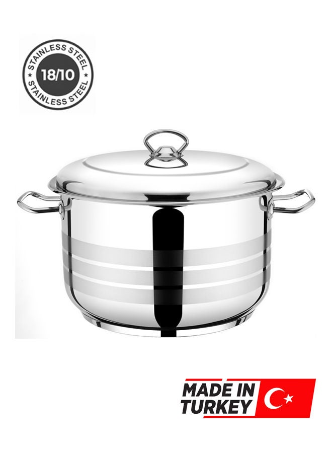 Gastro Stainless Steel Cooking Pot With Lid 18/10 Silver 36cm - Image 5