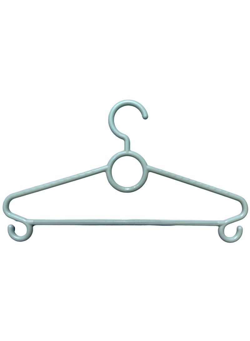 ORTUK 12pcs Heavy Duty Plastic Hangers, Thick Strong Clothes Hangers, Space Saving Coat Hangers with Non Slip Bottom Hooks, Clothing Hangers for Closet, Jackets, Suits, Blazers, Shirts, Pants, Uniform 41cm - Image 2