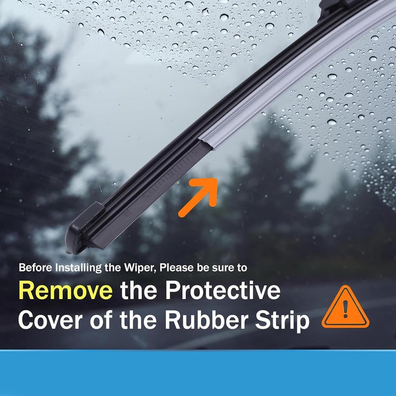 WINNERS Windshield Wiper Blades for Kia Seltos 2021-2024 - Front 24 Inch, 18 Inch & Rear 12 Inch - Image 4