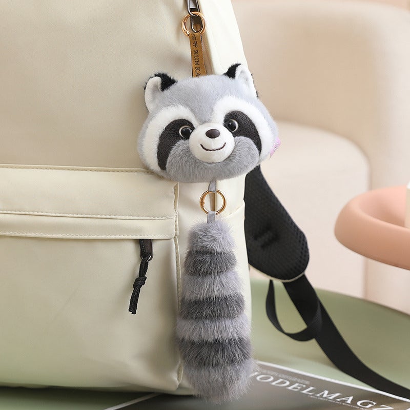 Cute Plush Animal Tail Keychain Pendant for Bags - Image 5