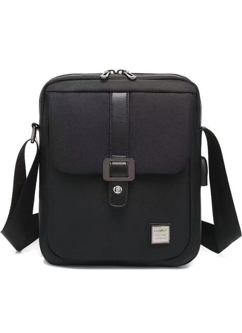 Unisex Tablet Shoulder Bag for Travel/School/Work - Black