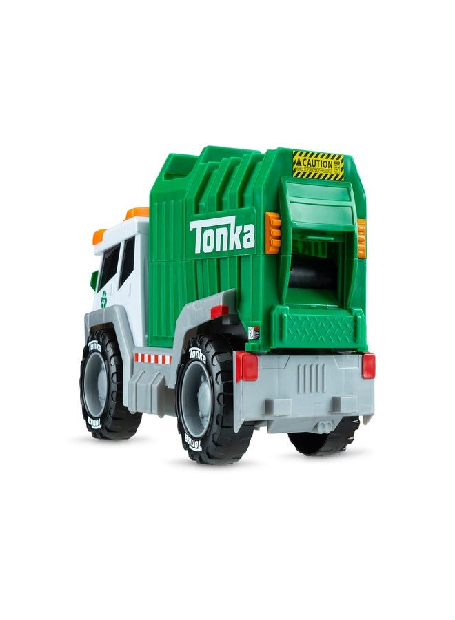 Tonka, Crank and Haul Garbage Truck- Made with Sturdy Plastic, White and Green Kid Powered Toy Construction Truck, Ages 3+ Boys and Girls, Kids, Toddlers, Christmas Birthday Gifts - Image 5