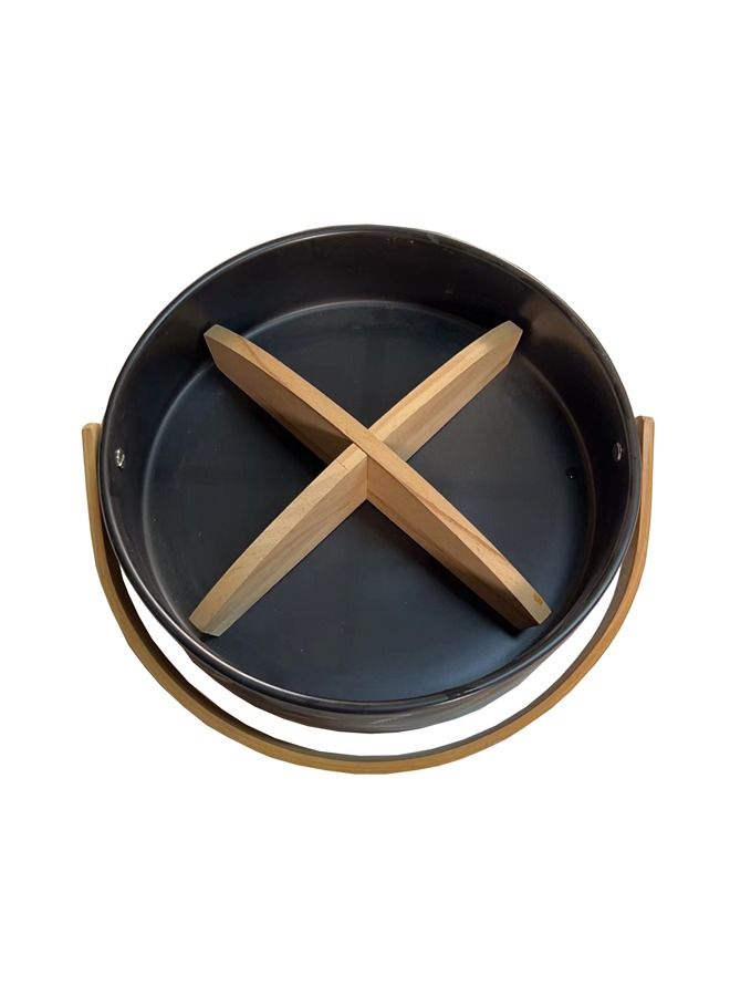 شيانغ يو الإبداعية الفاكهة المحمولة سلة الخزف الفاكهة طبق المنزل غرفة المعيشة الشاي الوقت وجبة خفيفة لوحة الفواكه المجففة - Image 2